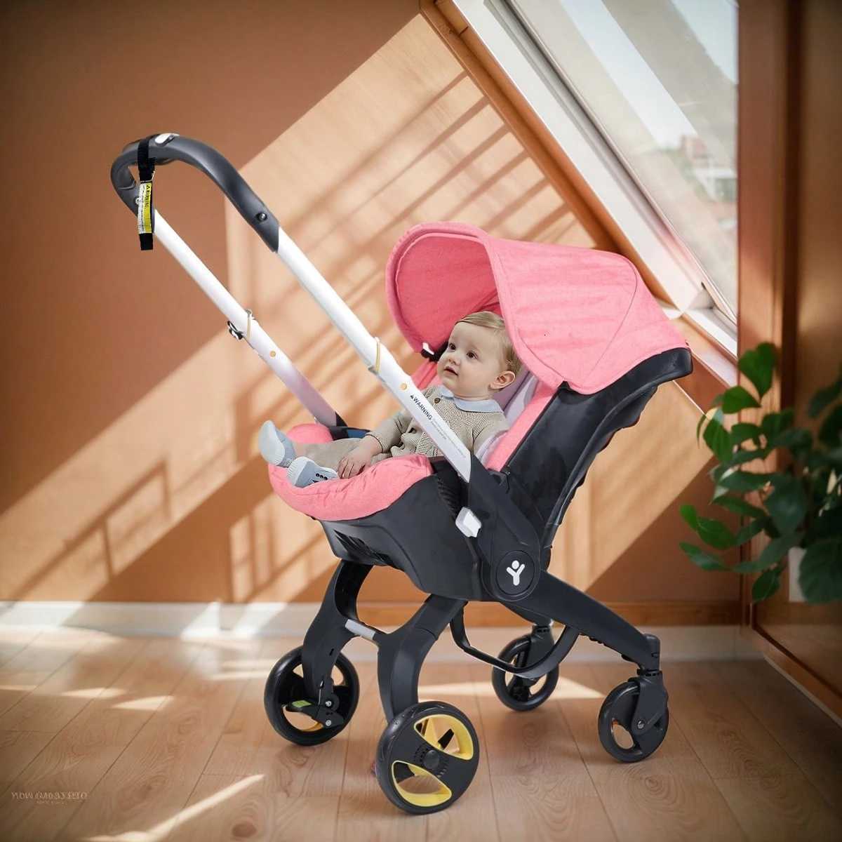 Travel baby stroller bidirectional push metal frame foldable for easy carrying W250910