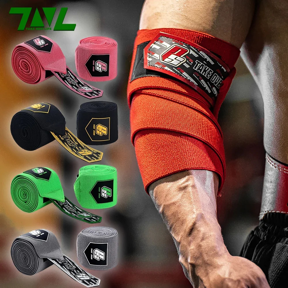1PC PSIII 150cm Premium Elbow Pads Wrap Strap Bandage Brace Support Gym Fitness Sport Protecter for Weightlifting Bench Press 250909