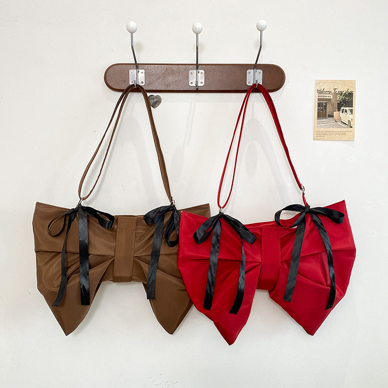 2025 Autumn New Cute Bow Sweet Style Light bag Luxury Versatile Trendy Fashion Niche Design Women's Shoulder Bag Designer Bag