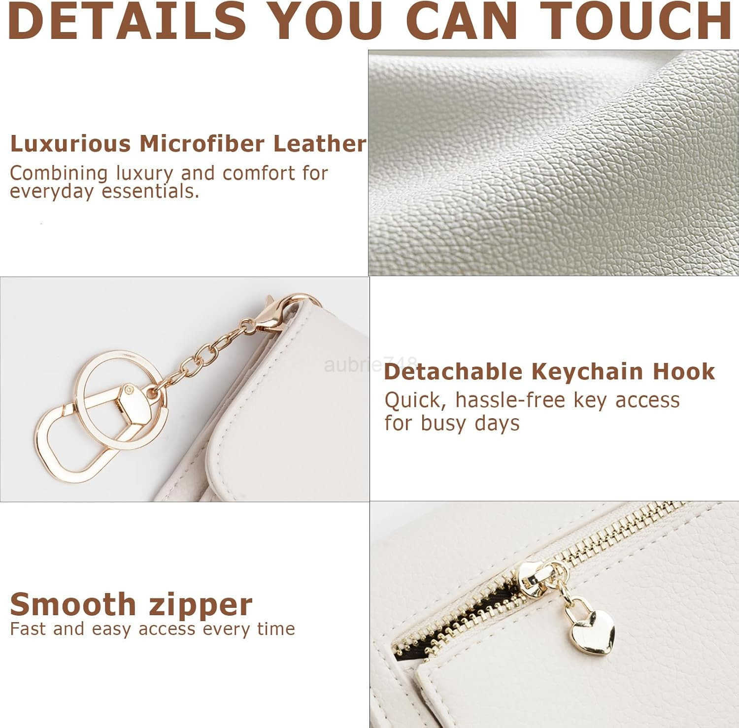 Small RFID Wallet for WomenSlim Wallet with Keychain TriFold CARD Holder Wallet with Zipper Coin Pocket and ID Window Mini Wallet for Travel or Gift B