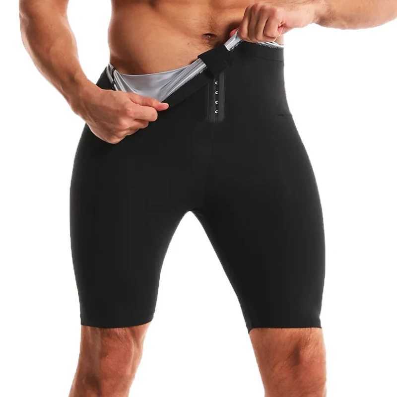 Men Sauna Sweat Shorts Shapewear Slimming Belly Fat Burning Fitness Abdomen Reducer Losing Weight Shaper Waist W250910