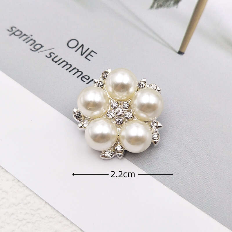 Lanjia- DIY Pearl Alloy Flower Plate Drill Buckle Butterfly Accessories Clothing Phone Case Materials High-End Jewelry D1b2b