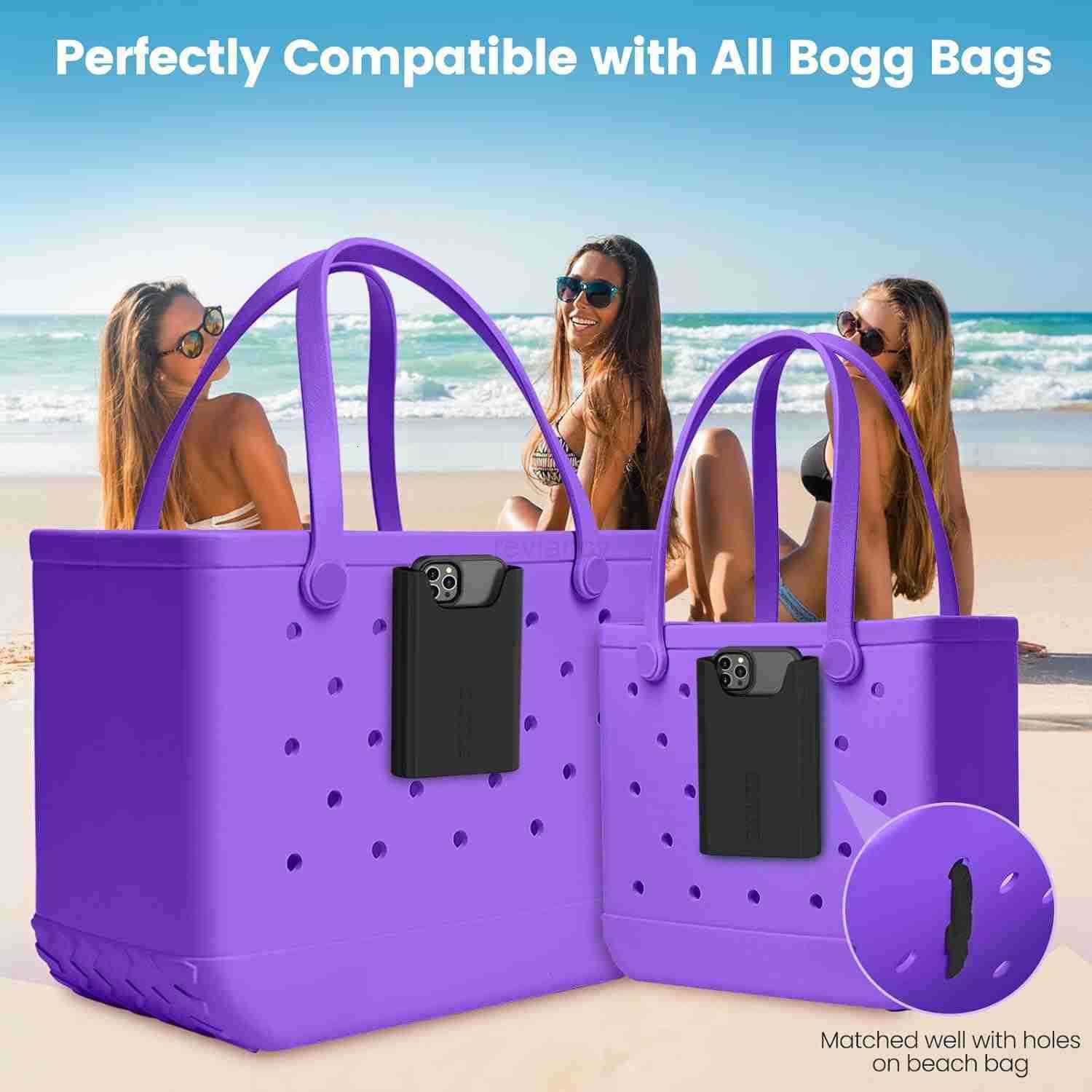 Silicone Phone Holder Accessories for Phone Case Holder Compatible with All Black Cell Phone Insert for Simple Modern Beach BagW250910