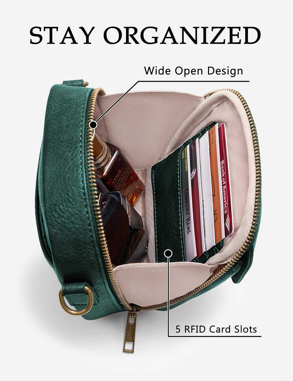 Small Crossbody Bag Vegan Leather Cell Phone Purse for Women Vintage Wallet Bag with Card Slots Z250910