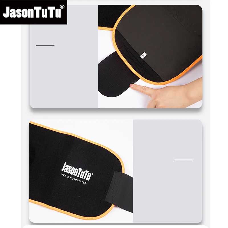 JASONTUTU Neoprene Sport Waist Belt Support Body Shaper Waist Loss Fitness Sweat Belt Slimming Strap Waist Trimmer W250910