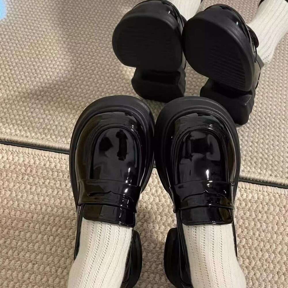 French Thick-Soled Women's Leather 2025 New Spring and Autumn Designer Shoe British Style Single JK Mary Jane Shoes