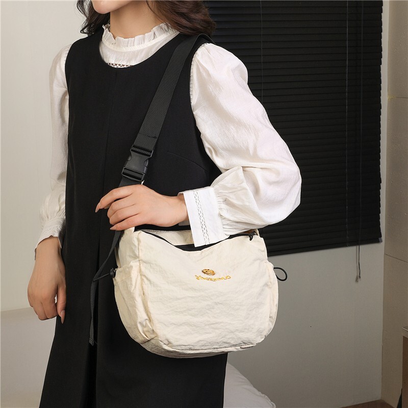 Double Designer Bag Layer Storage Simple Crossbody Bag For Women Large Capacity Lightweight Luxury Bag Free Shipping Water Resistant Commuter Student 