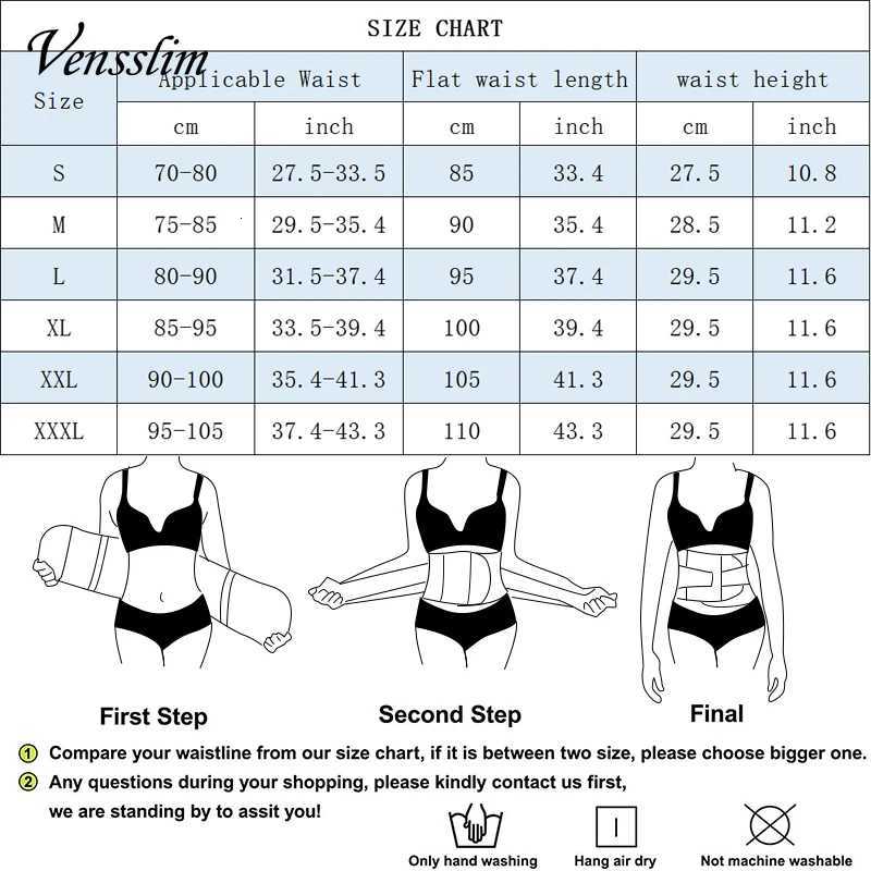 Vensslim Waist Women Belly Slimming Tummy Control Shapewear Sauna Sweat Trimmer Belt Slimmer Workout Body Shaper Corset W250910
