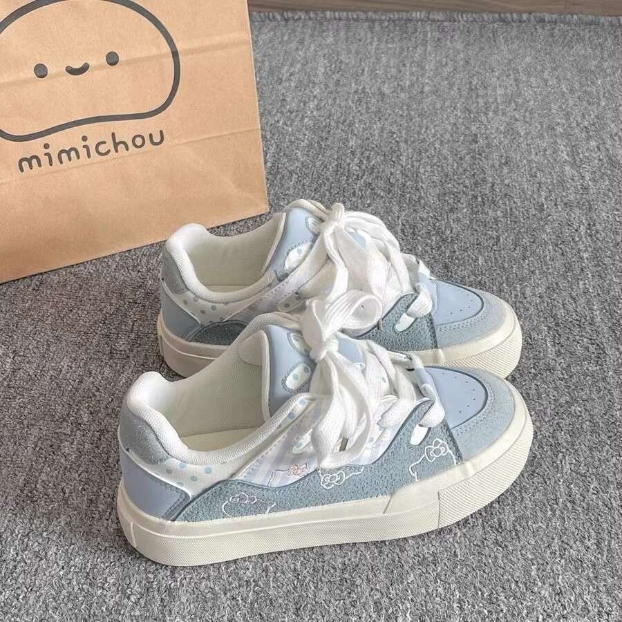 Versatile Niche Sneakers Women's 2025 New Thick-Soled White Student Casual Sports Bread Shoes