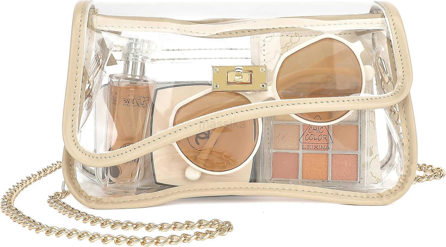 Clear Bag Stadium Event Concert Approved Transparent Clear Crossbody Purse Shoulder Bag for Women M250910