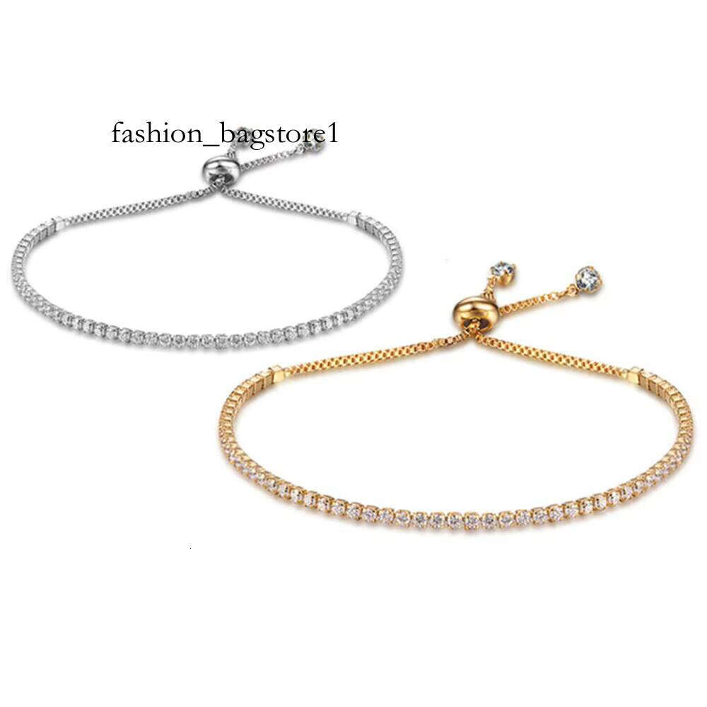 Fashion and Women Zircon Bride Wedding for Men Sier Womens Moissanite Bracelet