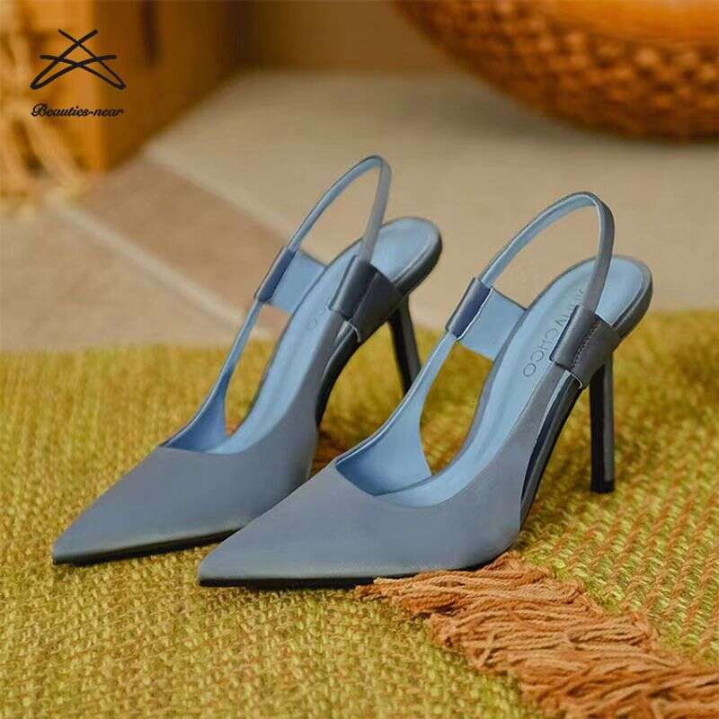 2025 Fashion Slip On Slingback Thin Heels Ladies High Heel Sandals Women Pumps Sandal Shoes