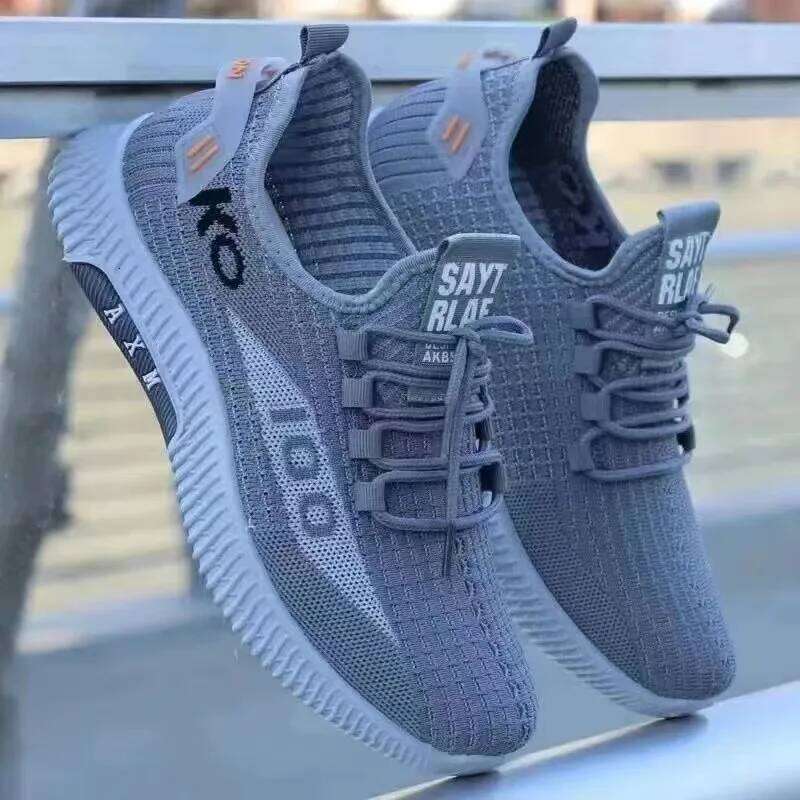 New fashionable men's shoes, casual shoes, men's breathable mesh sports shoes, comfortable, trendy and versatile