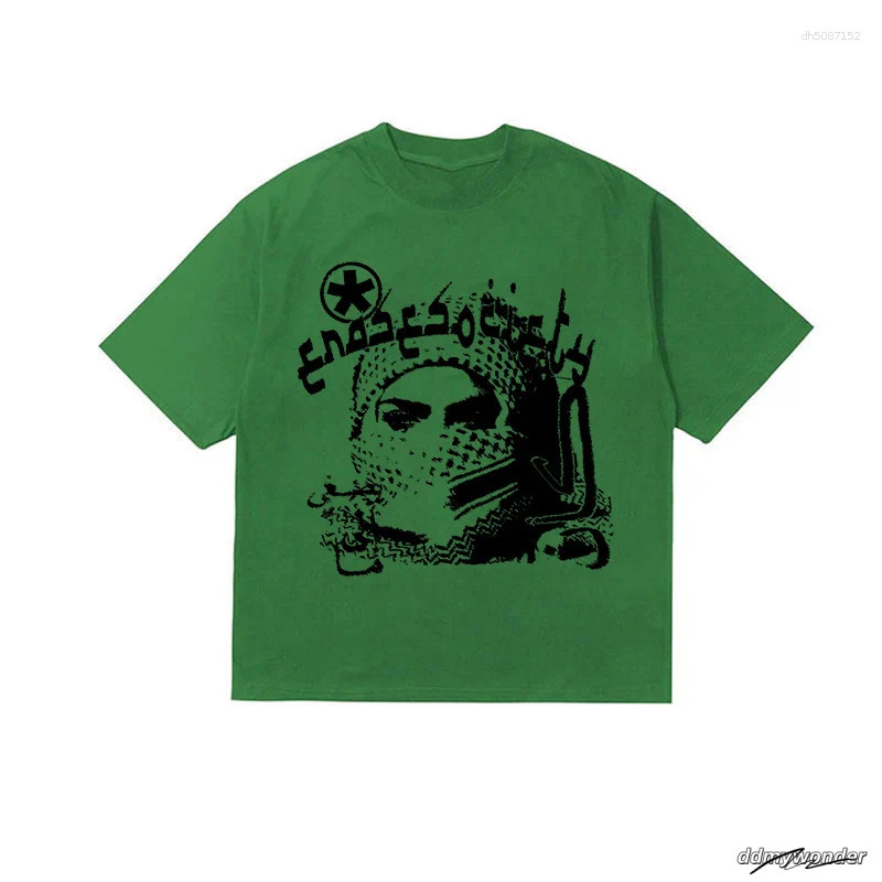 Men's T Shirts T-Shirt Grunge Goth Haruku Graphic Print O-Neck Tee Hip Hop Streetwear Loose Short Sleeve Punk Vintage Top ddmywonder ddmywonder