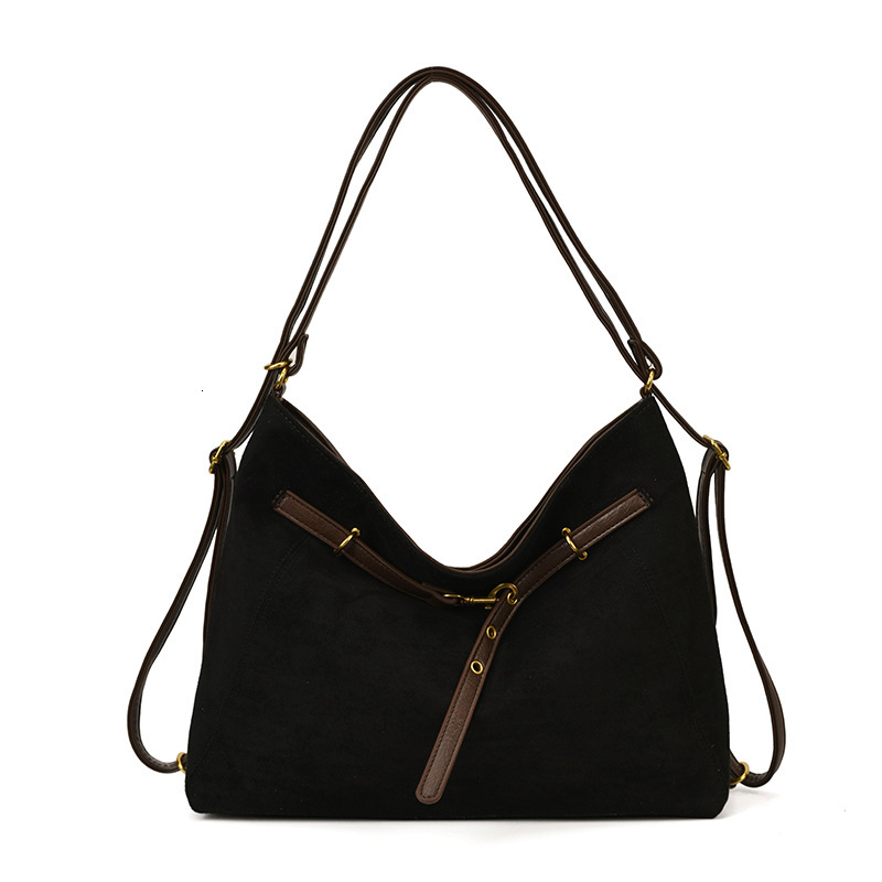 Free shipping designer Vintage Suede Tote Bag for Women Simple Texture Versatile Backpack Large Capacity High-End Commuter Bag Shoulder Bag Crossbody 
