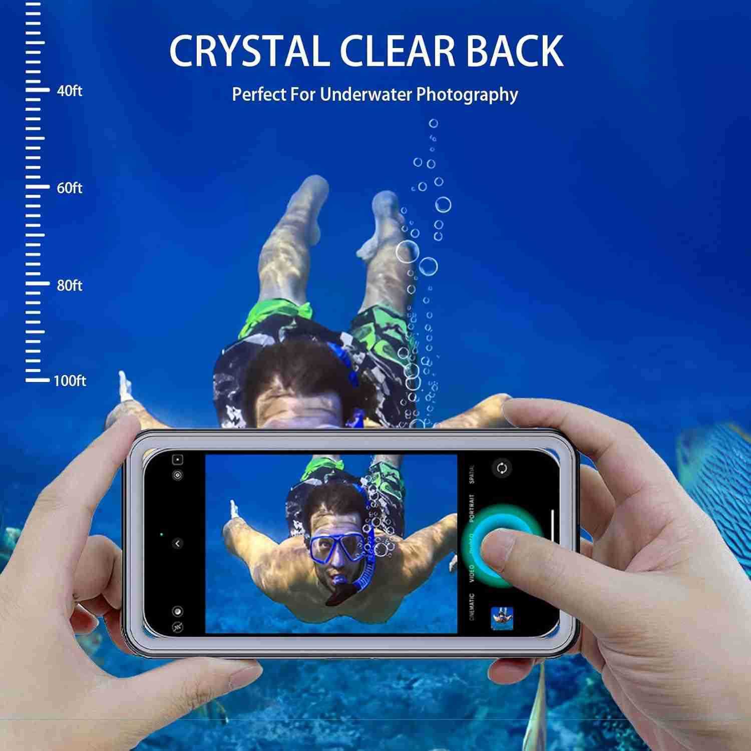 Waterproof Phone Case Underwater Phone Case for Snorkeling Universal IPX8 Diving Case with Lanyard Up to 69 for Phone 1615141312 Pro Max S25S24S23S22G