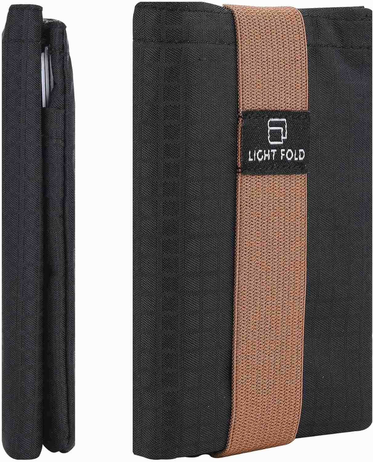 Slim Wallet for Men with RFID Blocking Minimalist Slim Wallet with Thin Durable Style Data Protection Multiple Pockets for 12 Cards Cash Small Wallet 