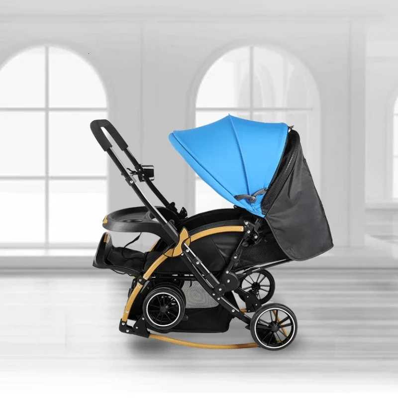Highview Baby Stroller with Convertible Rocking Chair Can Sit or Lie Down Foldable and Twoway Shockabsorbing Stroller W250910