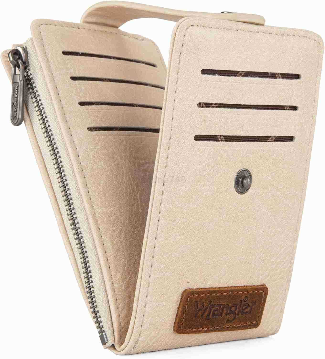 Womens Bifold Wallet Vintage Multi CARD Holder for Women Slim Minimalist with Zipper Pocket Coin PurseZ250910