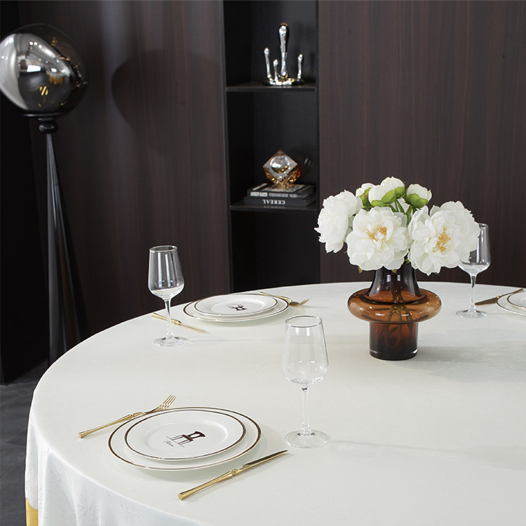 Bowknot hotel tablecloth round tablecloth tablecloth restaurant tablecloth event tablecloth tablecloth art TSJA01