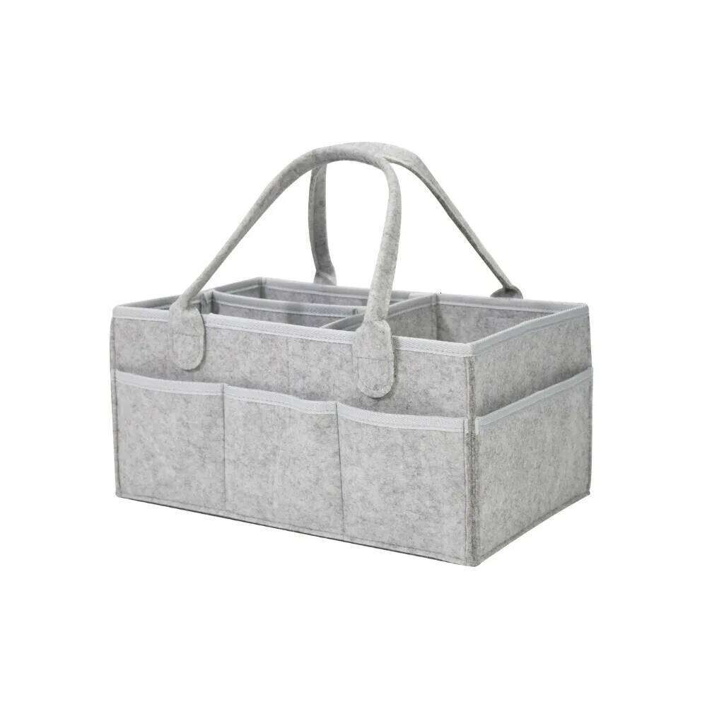 Baby Stroller Organizer - Foldable Mommy Tote Bag Diaper Storage Hanging Basket | Portable & Thicken Design for Easy Access