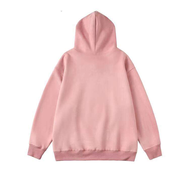 High Quality fashion Blank Suede Logo Men's Oversized Cordless Hoodie