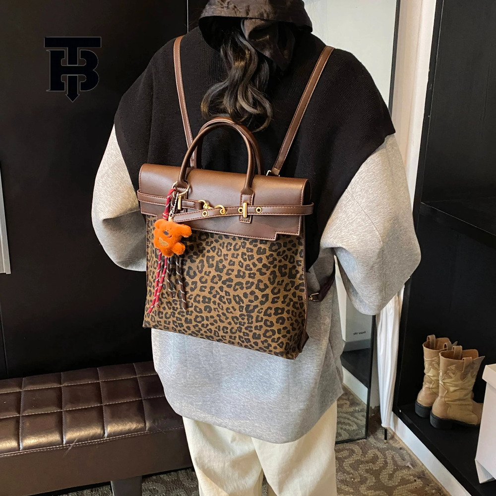 TB BHULAMTE2025 Women's Casual Large-capacity Luxury Designer Shoulder Retro Casual Handbag Travel Backpack Xiaofang New Style Simple And Elegant