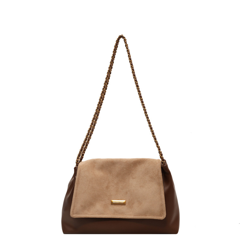 Free shipping designer Vintage Large Capacity Crossbody Bag for Women Fashionable Niche Women Bag Textured Chain Shoulder Bag High-End Tote Bag