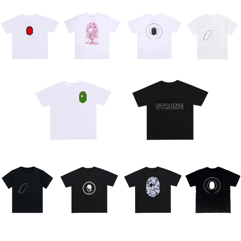 Designer mens tshirts high street graphic t shirts for men summer cotton tshirts classic pattern decoration fashion casual short sleeve round neck shark t shirt