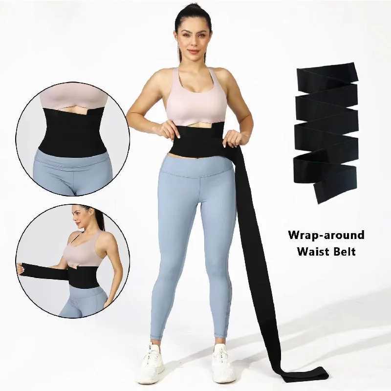 Wrapping thin waist and abdominal band for exercise fitness elastic bandage for yoga training waist tightening W250910
