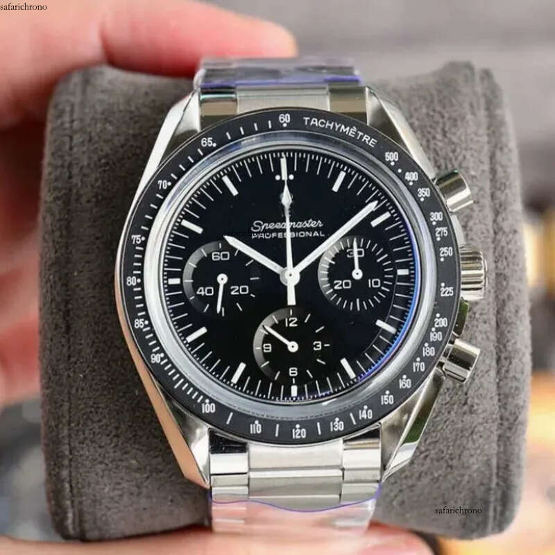 AAAAA Sea 007 Professional Stainless Steel Wrist for Men speed master Mens Watches All Dial Work Quartz Watch Stopwatch man og300 07
