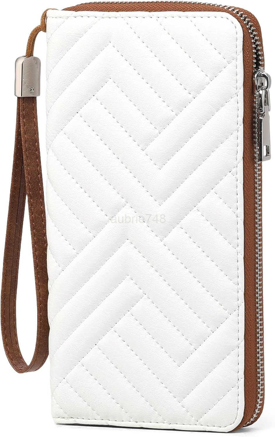 Womens Wallet RFID Blocking Leather Large Capacity Long Purse Card Clutch WristletZ250910