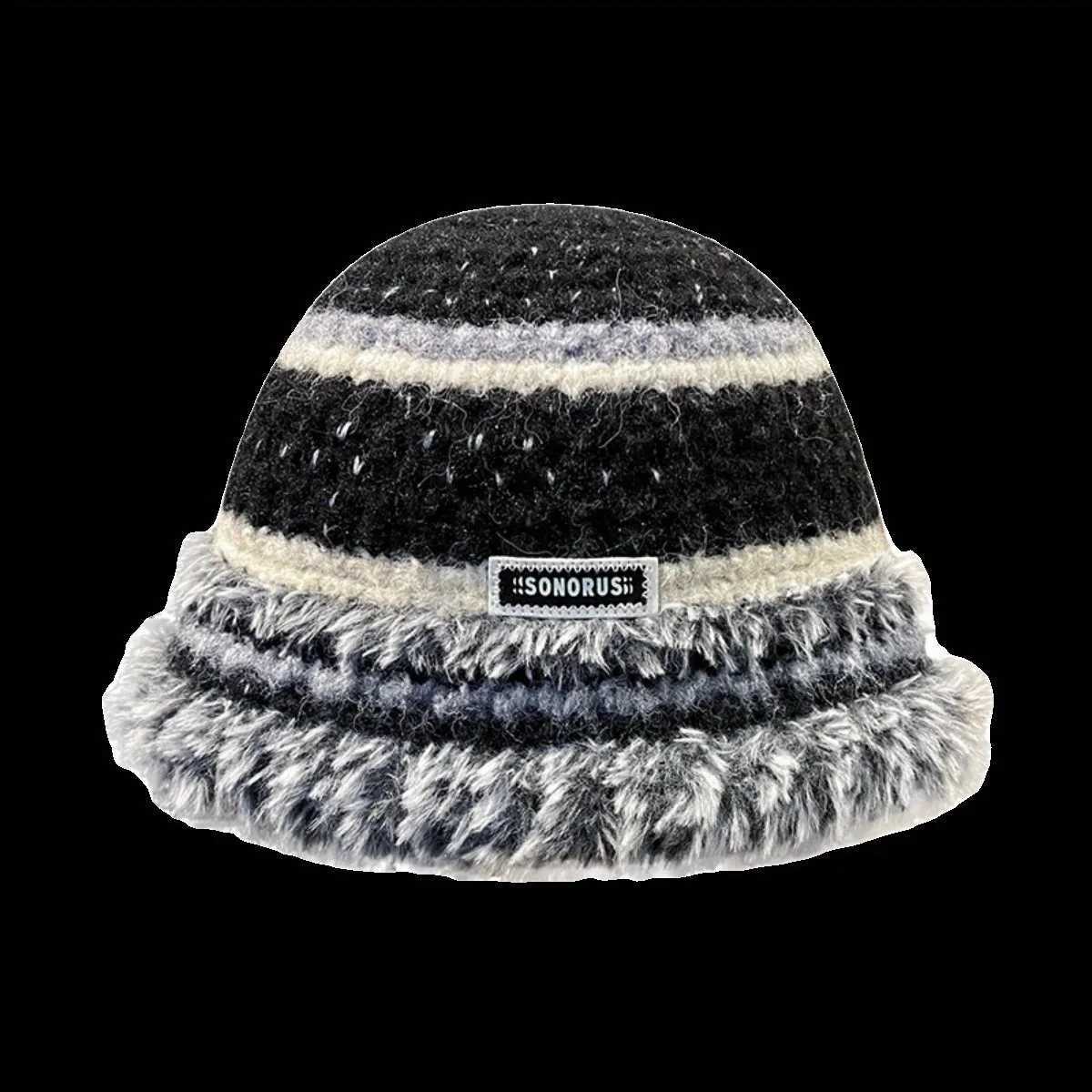Womens Winter Fleece Bucket Hat Thickened Knit Beanie with Pom Slouchy Fisherman Hat for Cold WeatherXJ250910