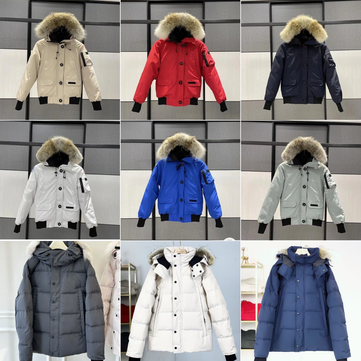 Down Jacket Coats Parka Coat jassen outerwear Real Wolf fur Canada designer warm hooded windproof Manteau Jacket Coat Hiver Parkas goosecoat Doudoune jacket