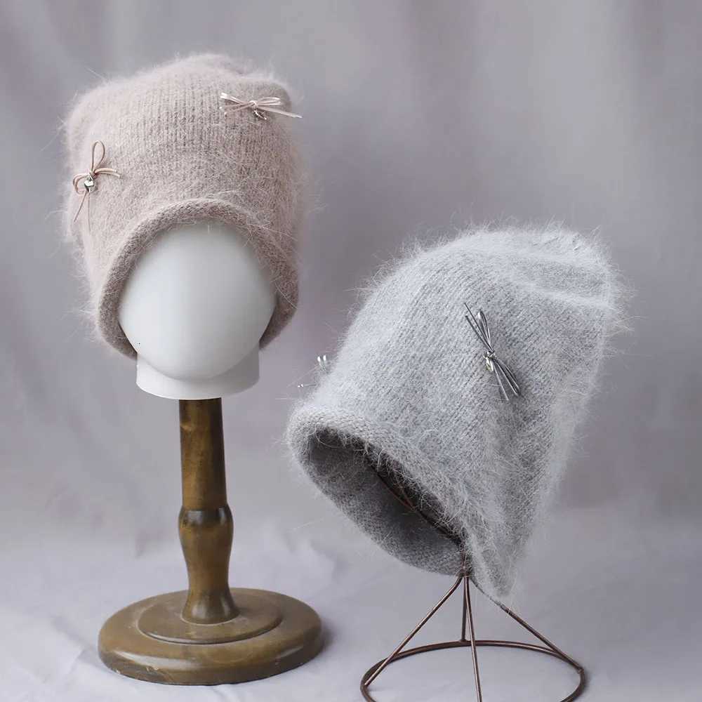 Angora rabbit hair outdoor deep hat mens soviet hat wts hat for womens winter hat Rattan hat Fur hat Cute hat fleece knit hXJ250910