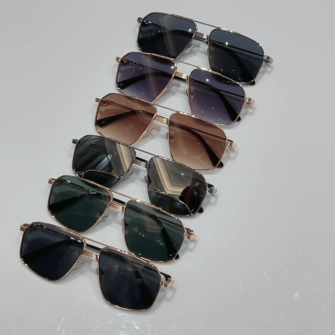 Cross-border new retro metal sunglasses women's fashion high-end sun protection sunglasses men's oval small frame glasses trend