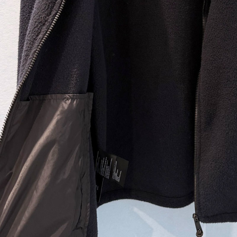 Women's Wool Blend Fleece Zip Up Coat Y2K Designer Elegant Casual Retro Stand Collar Long Sleeve Jacket Two Colors Letter Embroidery Chic Luxury 