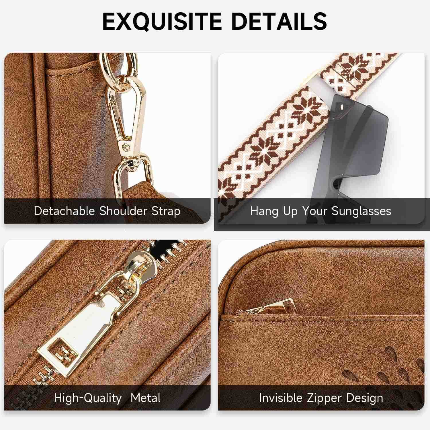 Quilted Crossbody Bags for Women TrendyVegan Leather Small Crossbody Purses Shoulder Handbags with Adjustable Strap M250910