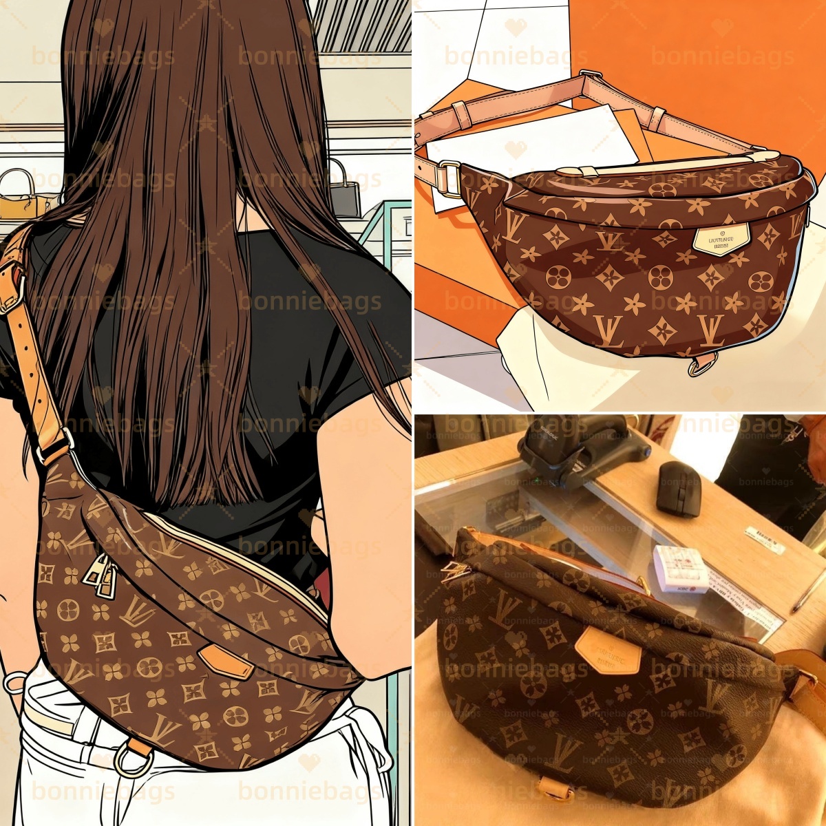 high quality designer bumbag high quality crossbody belt pouch bags waist pack purse men women Cross body bags handbags chest bum bag fanny pack bag portable bag