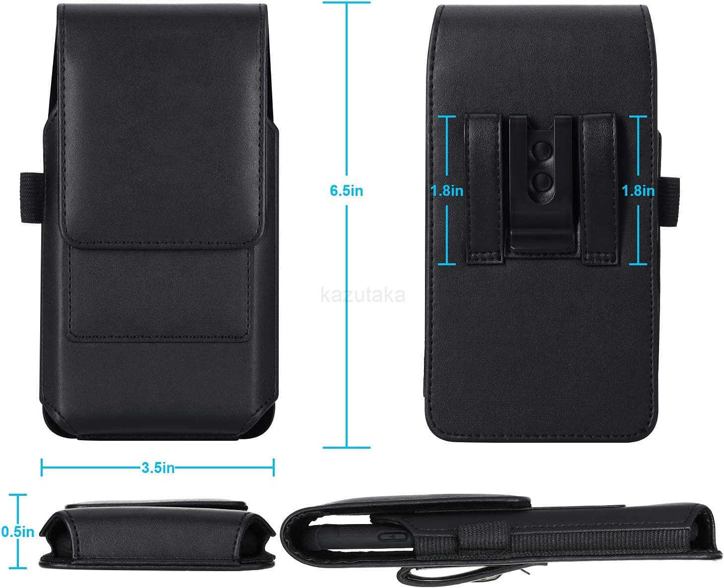 Phone Holster for iPhone 15 Plus15 Pro Max 14 Pro Max13 Pro Max 12 Pro Max 11 Pro MaxXs Max Belt Case Leather 360 Swivel Belt Clip Phone Holder Pouch 