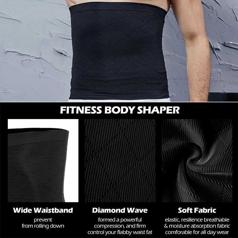 Mens Tummy Control Shapewear Compression Waist Cincher Slimming Body Shaper Belly Fat Girdle Stoh Band Back Support Belt W250910