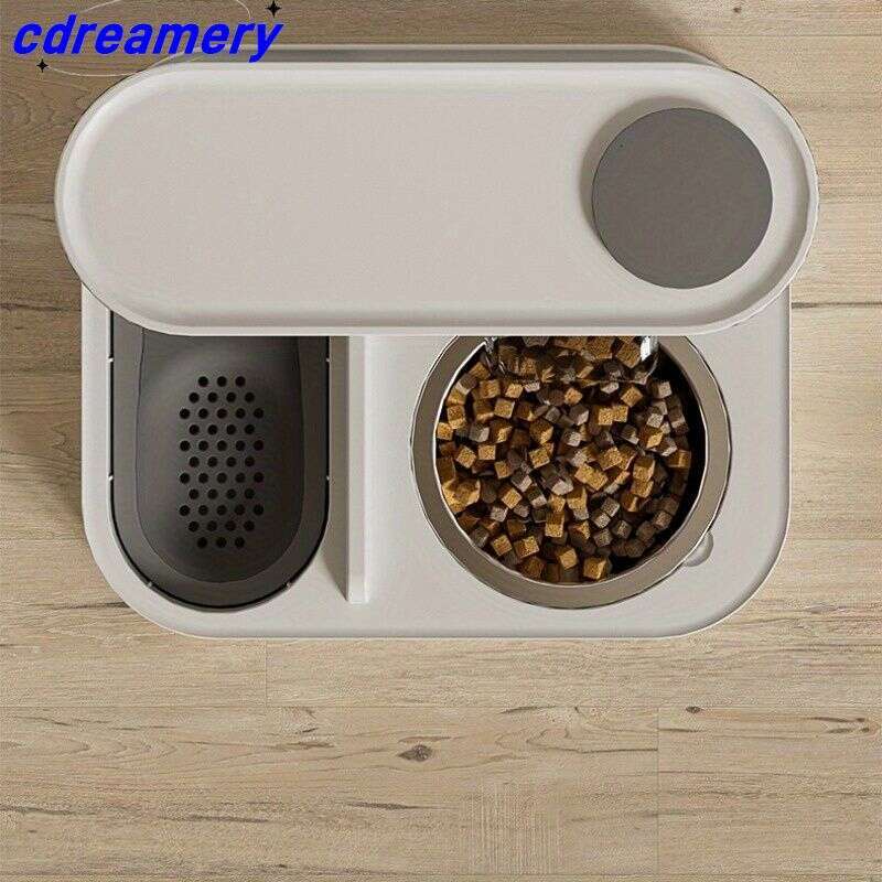 designer brand Kitten Automatic Feeder And Food Integrated Cat Bowl Water Dispenser in Pet Feeding Basin