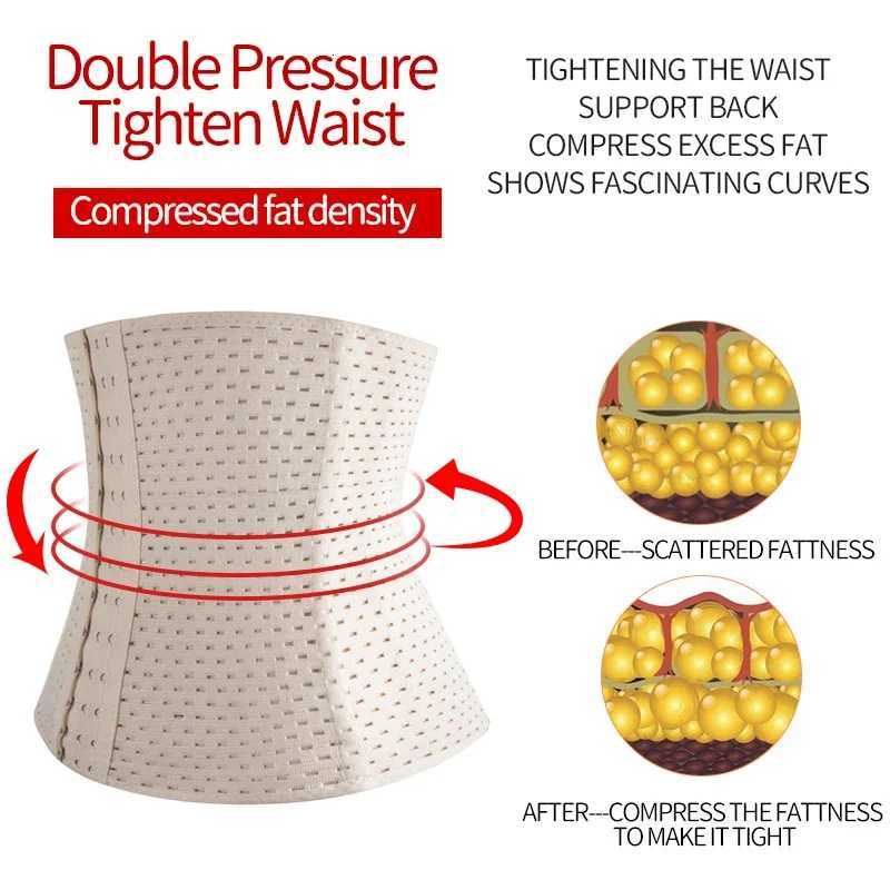 Mens Waist Corset Abdomen Reducer Slimming Belt High Compression Shapewear Modeling Strap Workout Girdle Faja W250910