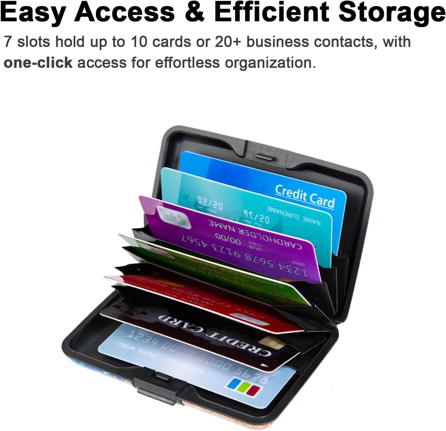 CARD Holder RFID Blocking Metal Card Wallet for Women Men Slim ID Card Holders Protector Aluminum Business Hard Case BlackZ250910