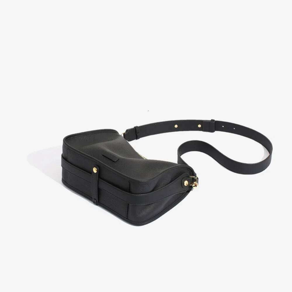 Ins Chic Trendy Original Design Shoulder Bags 100% First Layer Cowhide Leather Women's Handbag Portable Square Crossbody Bag