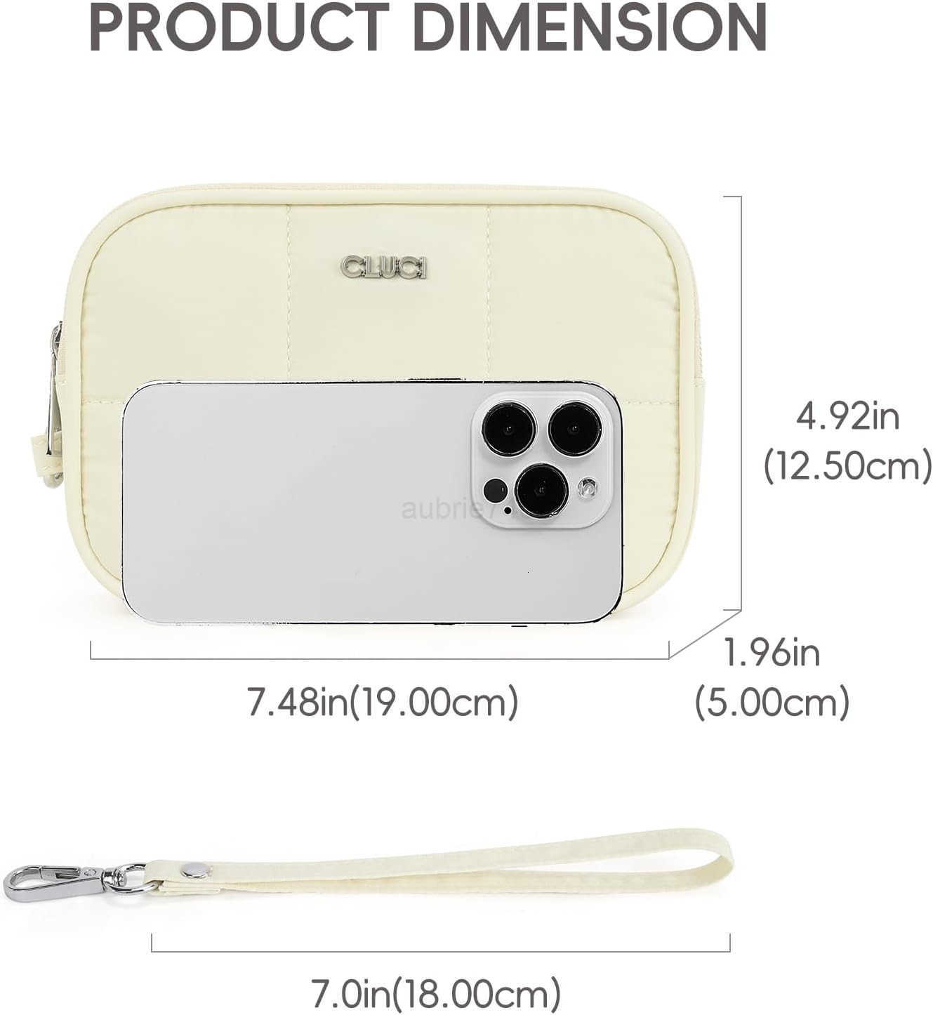 Puffer Wristlet Wallet for Women Large Capacity 3 Zipper Purse Nylon Quilted Clutch Purse for WomenZ250910