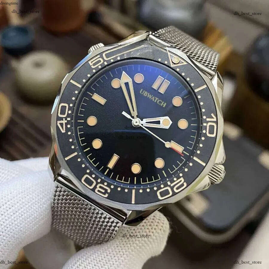 BRAND New Limited Edition Wrist Watch Sea Diver 300 Master Titanium No Time To Die James B 007 Automatic 42Mm Mesh Nato Stainless Steel Bracelet Men's Gift f6