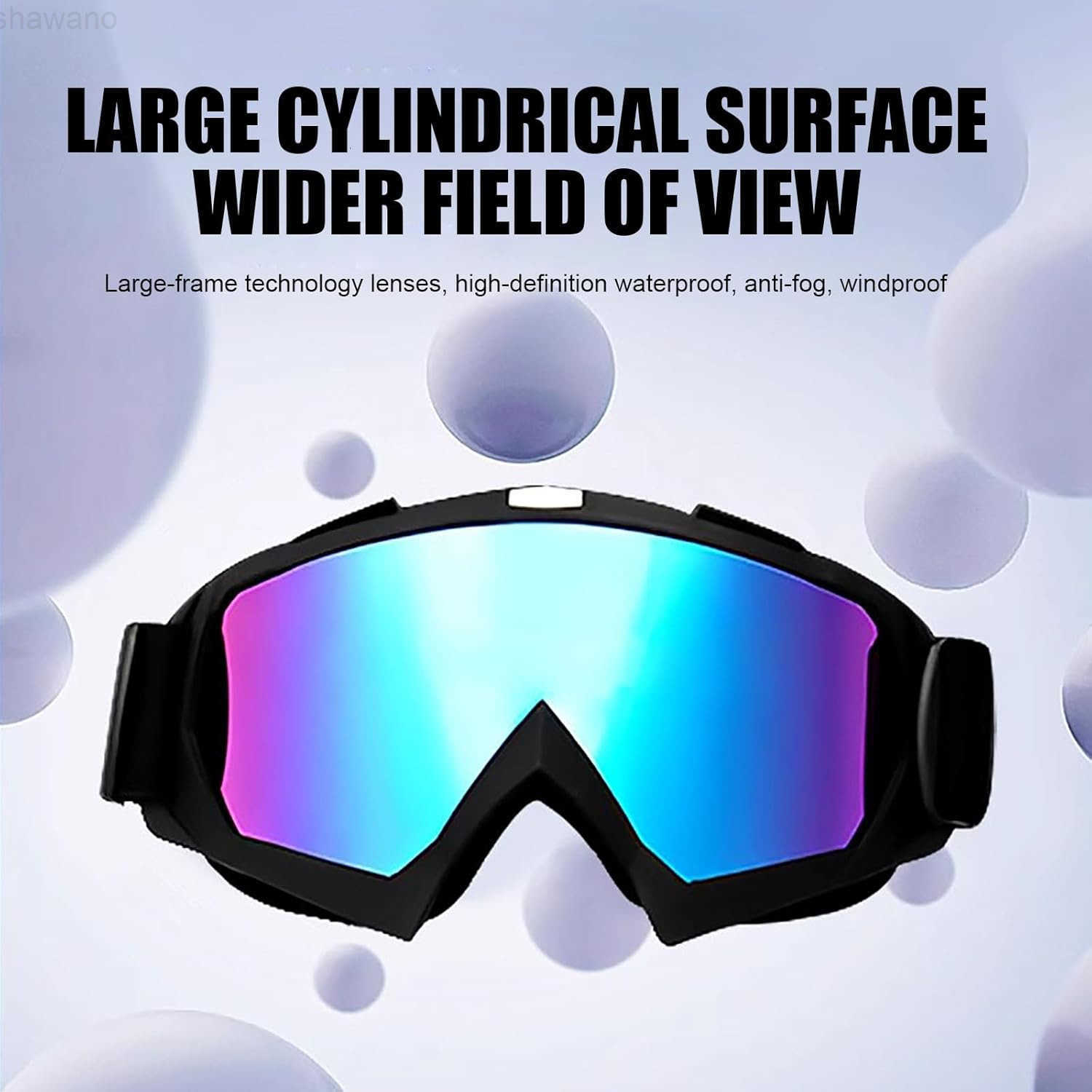 2Pcs Motocross Goggles with Neck Gaiter Dirt Bike ATV Racing Ski Motorcycle Goggles Cycling Glasses for Outdoor SportW250910