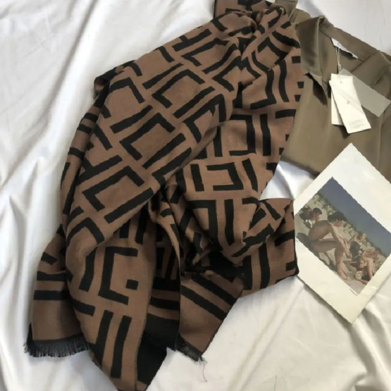 Women Designer Scarf Autumn Winter Wool Cotton Warm Shawl Wedding Date Outdoor Travel Letters Scarves With Box Width 65 CM Length 190 CM