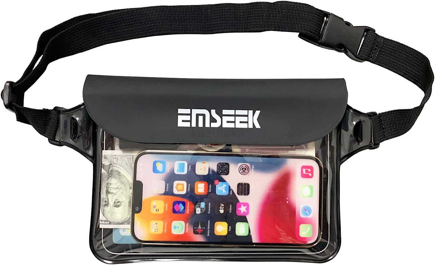 Waterproof Waist Pouch Dry Belt Bag Fanny Pack Keep Your Key Fob Wallet Kindle Phone Dry Perfect For Swim Surf SnorkelBlack Z250910